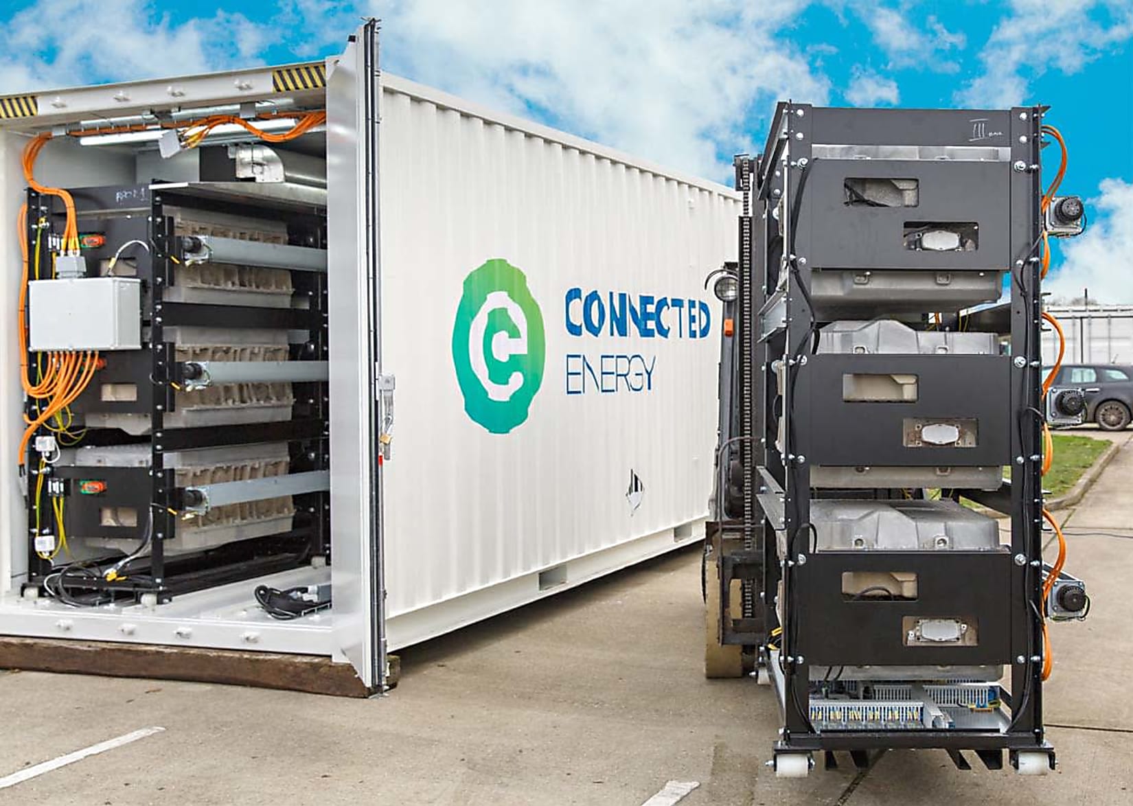 Smart networking of second life batteries